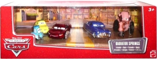 Cars (Auta) Radiator Springs Friends - Luigi + Guido + Tractor + Doc Hudson + Cruisin' Lightning McQueen - The World of Cars