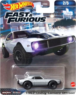 Hot Wheels Premium - 1967 Chevy Camaro Offroad Silver (D)
