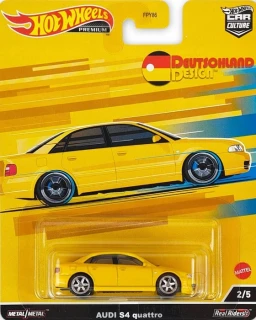 Hot Wheels Premium - Audi S4 Quattro Yellow (D)