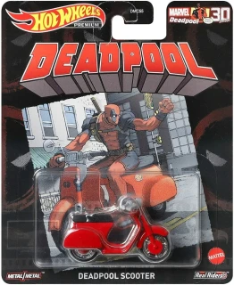 Hot Wheels Premium - Deadpool Scooter Red (D)